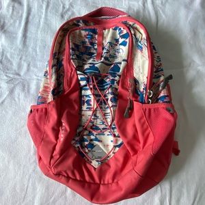 Pink North Face Backpack